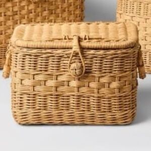 Small Lidded Rattan Decorative Basket
Brown - Threshold™  with Studio McGe